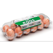 El fabricante suministra la bandeja plástica del huevo (envase del huevo)